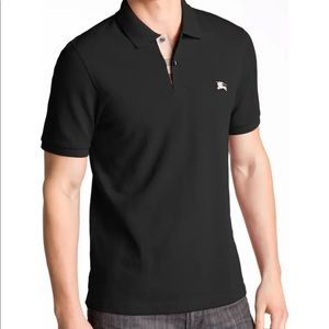 Burberry Brit Men’s Modern Fit Pique Polo in Dark Navy